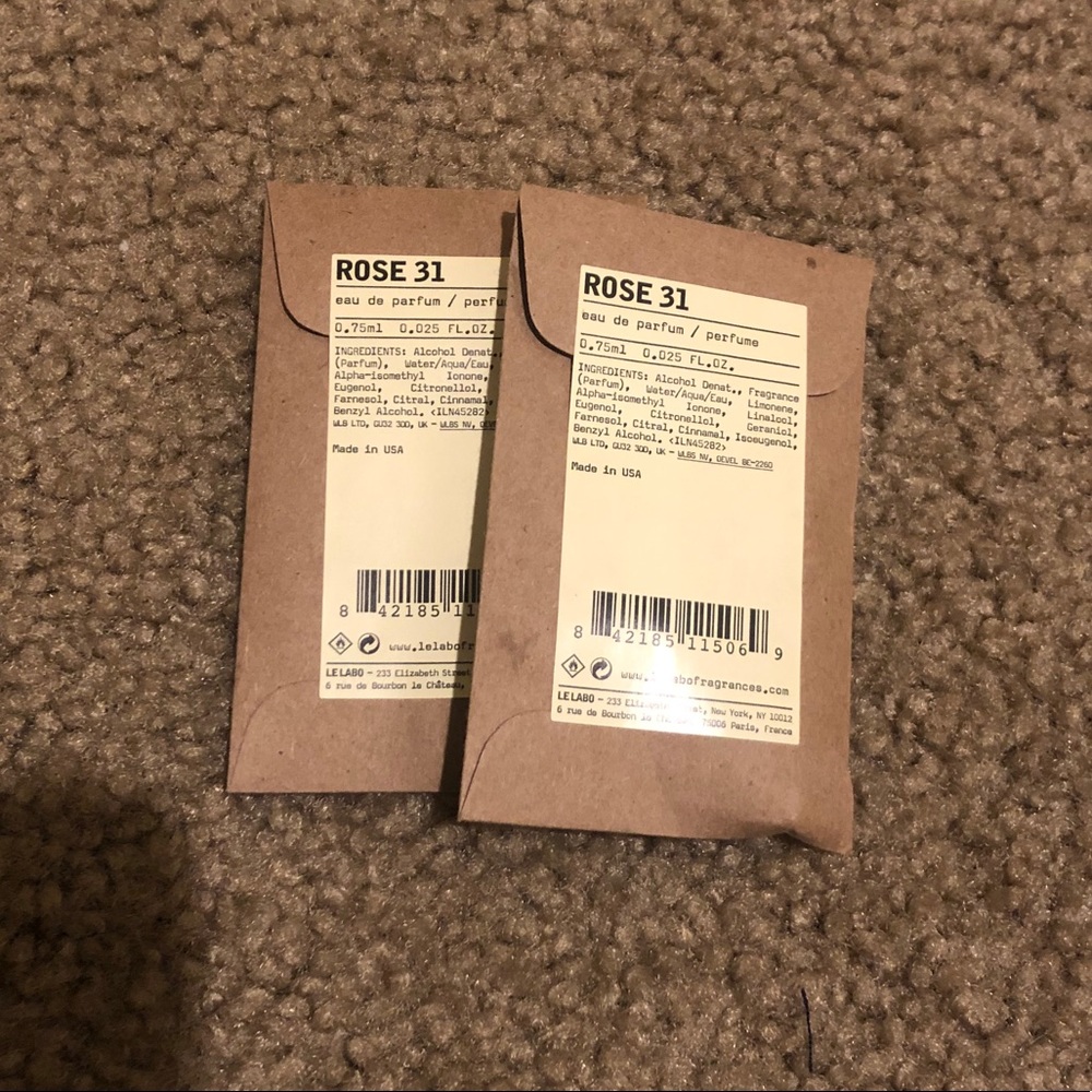 Le Labo fragrance samples